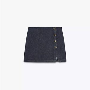 ZARA BUTTON WRAP SKORT